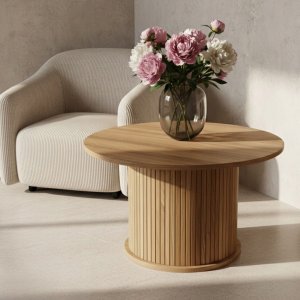Edaxo Stolik kawowy ryflowany SCAVA, Ø 70 x 40 cm 2