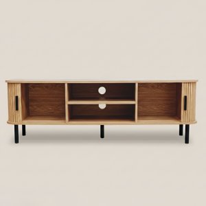 Edaxo Szafka rtv ryflowana SCAVA, 140 x 40 x 46 cm 4