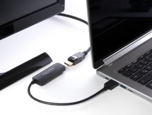 Adapter USB Delock DeLOCK 64213 adapter kablowy 0,18 m HDMI Typu A (Standard) DisplayPort + Micro-USB Czarny 2