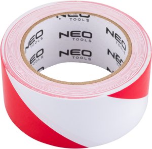 Neo Taśma ostrzegawcza samoprzylepna czerwono-biała 50 mm x 33 m 61