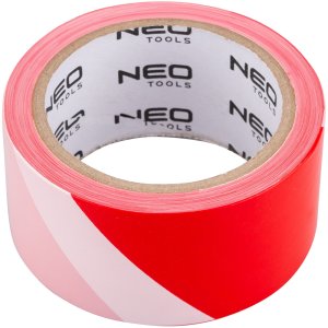 Neo Taśma ostrzegawcza biało-czerwona 50 mm x 100 m 103