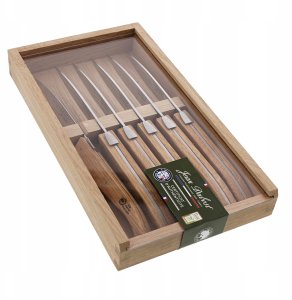 Laguiole Tradition Noże Laguiole 6 szt - drewno dębowe - pudełko drewniane / Jean Dubost 2