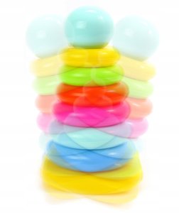 Lazur Układanka wieża tęczowa 00006 2