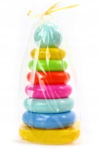 Lazur Układanka wieża tęczowa 00006 5