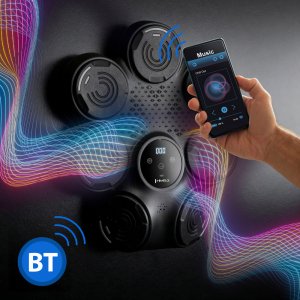 HMS TB30 ELEKTRONICZNA TARCZA BOKSERSKA BLUETOOTH Z MUZYKĄI RĘKAWICAMI HMS 4