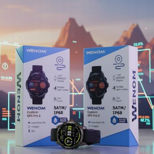 Smartwatch Wenom Smartwatch Męski Wenom Explorer Pro 2 GPS AMOLED Wodoodporny 5ATM Sportowy 9