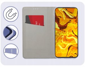 Hello Case Etui z Klapką Do Samsung Galaxy S24 Plus (Granatowe, Magnetyczne, Zamykane) 3