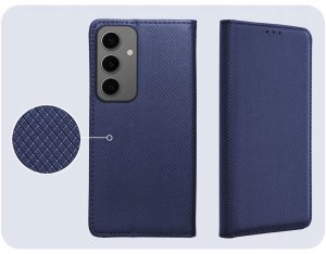 Hello Case Etui z Klapką Do Samsung Galaxy S24 Plus (Granatowe, Magnetyczne, Zamykane) 4