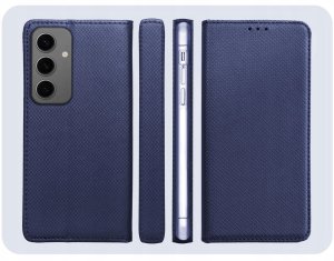 Hello Case Etui z Klapką Do Samsung Galaxy S24 Plus (Granatowe, Magnetyczne, Zamykane) 6