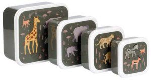 A Little Lovely Company Lunchboxy dla dzieci SAVANNA 2