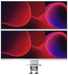 Alogic Alogic Elevate 34 Dual Vertical Monitor Stand Silver 3