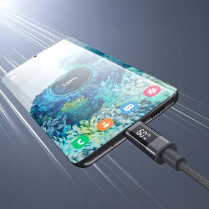 Kabel USB Choetech PD60W USB-C to USB-C Digital Display 1.2m Nylon Cable - black 4