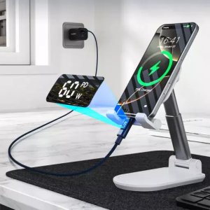 Kabel USB Choetech PD60W USB-C to USB-C Digital Display 1.2m Nylon Cable - blue 3