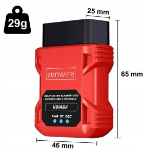 Zenwire Interfejs Tester Skaner Diagnostyczny OBD2 ELM327 Komputer Samochodu Auta 7