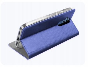 Hello Case Etui z Klapką Do Huawei Mate 20 Lite (Granatowe, Magnetyczne, Case) Szkło 5