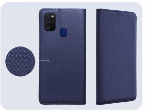 Hello Case Etui z Klapką Do Samsung Galaxy M21 (Granatowe, Magnetyczne, Zamykane) 4