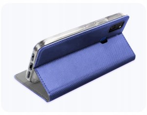 Hello Case Etui z Klapką Do Samsung Galaxy M21 (Granatowe, Magnetyczne, Zamykane) 5