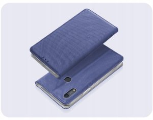 Hello Case Etui z Klapką Do Huawei Y6s / Y6 Prime 2019 / Honor 8A (Granatowe) Szkło 2