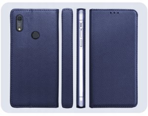 Hello Case Etui z Klapką Do Huawei Y6s / Y6 Prime 2019 / Honor 8A (Granatowe) Szkło 6