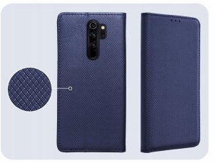 Hello Case Etui z Klapką Do Xiaomi Redmi Note 8 Pro (Granatowe, Magnetyczne, Zamykane) 4