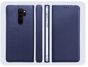 Hello Case Etui z Klapką Do Xiaomi Redmi Note 8 Pro (Granatowe, Magnetyczne, Zamykane) 6