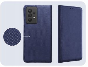 Hello Case Etui z Klapką Do Samsung Galaxy A32 4G (Granatowe, Magnetyczne, Zamykane) 4