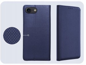 Hello Case Etui z Klapką Do Apple iPhone 7 / 8 / SE 2020 / 2022 granatowy Szkło 4