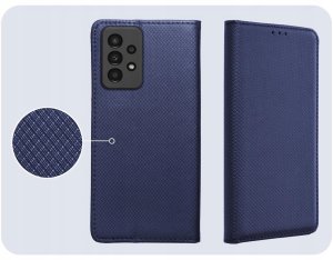 Hello Case Etui z Klapką Do Samsung Galaxy A13 4G (Granatowe, Magnetyczne) Szkło 4