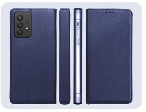 Hello Case Etui z Klapką Do Samsung Galaxy A32 5G / M32 5G (Granatowe, Magnetyczne) 6
