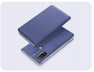 Hello Case Etui z Klapką Do Motorola Moto E20 / E30 / E40 / E20S (Granatowe) Szkło 2