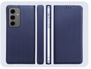 Hello Case Etui z Klapką Do Samsung Galaxy S24 FE (Granatowe, Magnetyczne, Zamykane) 6