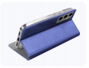 Hello Case Etui z Klapką Do Samsung Galaxy S24 Plus (Granatowe, Magnetyczne) Szkło 5