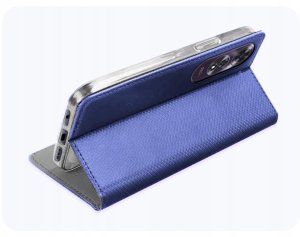 Hello Case Etui z Klapką Do Oppo A60 4G (Granatowe, Magnetyczne, Zamykane, Ochronne) 5