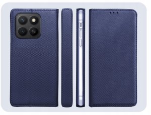 Hello Case Etui z Klapką Do Honor X8C 4G (Granatowe, Magnetyczne, Zamykane, Ochronne) 6