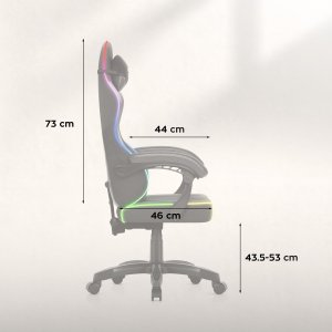 Fotel Huzaro Force 2.7 RGB Czarny 2