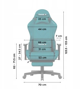 Krzesło biurowe Huzaro Huzaro Force 5.7 Teal 9