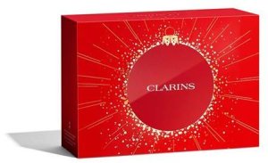 Clarins Set Clarins: Aroma, Essential Oils, Hydrating, Body Oil, 200 ml + Aroma, Essential Oils, Shower Gel, All Over The Body, 200 ml + Lip Confort, Lip Oil, 01, 1.4 ml *Miniature + Clarins, Zippered, GWP Textile Pouch, White Unisex 3