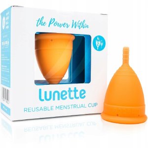 Lunette LUNETTE_Kubeczki menstruacyjne 46mm Pomarańczowy 4