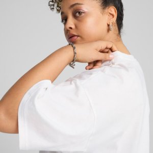 Puma Koszulka damska Puma ESS Relaxed Tee biała 684971 02 S 4