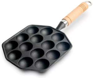 Patelnia Emro Aziatica Żeliwna patelnia do Takoyaki 14 otworów - Emro Aziatica 2