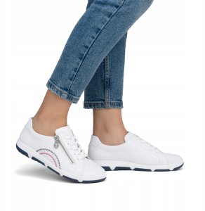 Rieker Rieker Sneakers 42424-80 białe 40 6