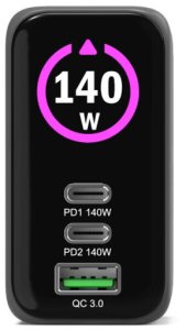 Zasilacz do laptopa Port Designs CHARGER GAN 140W/902140PEU PORT DESIGNS 3