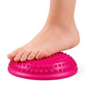 Lean Półkula Sensoryczna Do Masażu Ćwiczeń Równowagi Różowa 16 cm LEAN 3