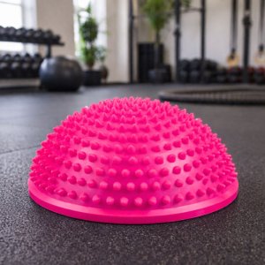 Lean Półkula Sensoryczna Do Masażu Ćwiczeń Równowagi Różowa 16 cm LEAN 4