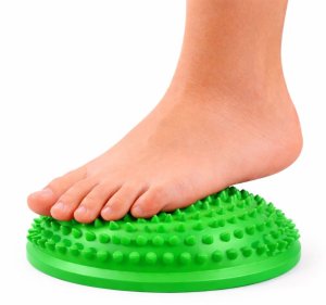 Lean Półkula Sensoryczna Do Masażu Ćwiczeń Równowagi Zielona 16 cm LEAN 3