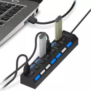HUB USB HUB USB 7 PORTÓW ROZDZIELACZ ROZGAŁĘŹNIK SWITCH 4