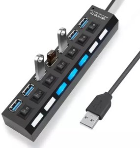 HUB USB HUB USB 7 PORTÓW ROZDZIELACZ ROZGAŁĘŹNIK SWITCH 6