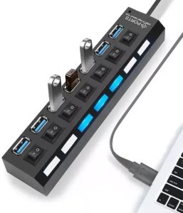 HUB USB HUB USB 7 PORTÓW ROZDZIELACZ ROZGAŁĘŹNIK SWITCH 7