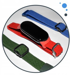 ChronSmarta Pasek ChronSmarta do smartband'a Xiaomi Mi Band 8 / 9 / 10 (Czarno-czerwony) 8