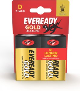 Energizer Bateria EVEREADY GOLD from ENERGIZER, D, LR20, 1,5V, CP2 EU, 2 szt. 2